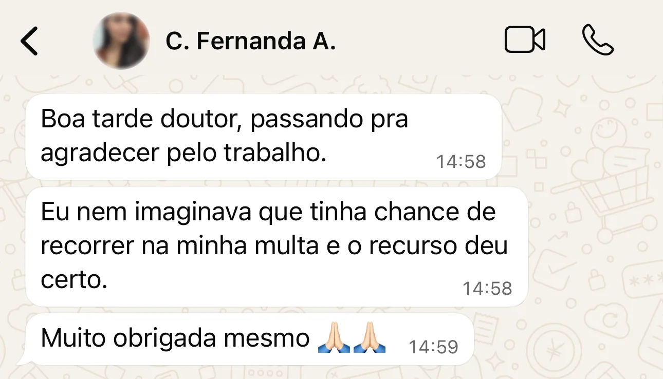Depoimento da cliente Fernanda